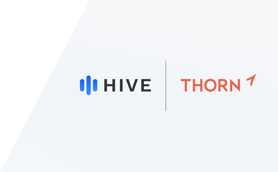 An image of the Hive and Thorn logos side by side